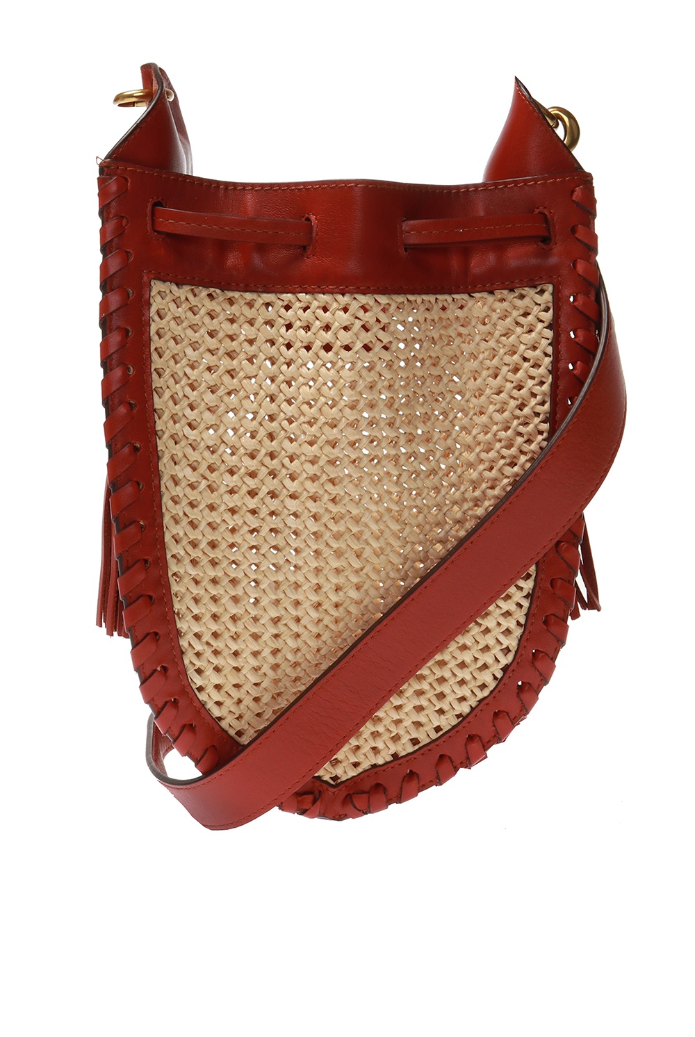 Isabel marant radja discount basketweave leather shoulder bag